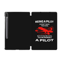Thumbnail for If You're Cool You're Probably a Pilot Designed Samsung Tablet Cases