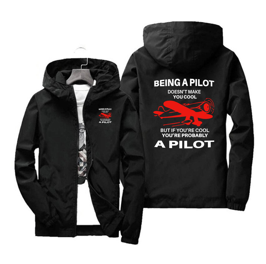 If You're Cool You're Probably a Pilot Designed Windbreaker Jackets