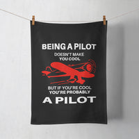 Thumbnail for If You're Cool You're Probably a Pilot Designed Towels