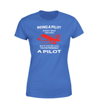 Thumbnail for If You're Cool You're Probably a Pilot Designed Women T-Shirts