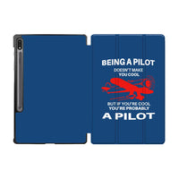 Thumbnail for If You're Cool You're Probably a Pilot Designed Samsung Tablet Cases