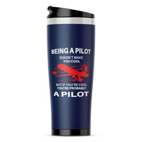 Thumbnail for If You're Cool You're Probably a Pilot Designed Travel Mugs