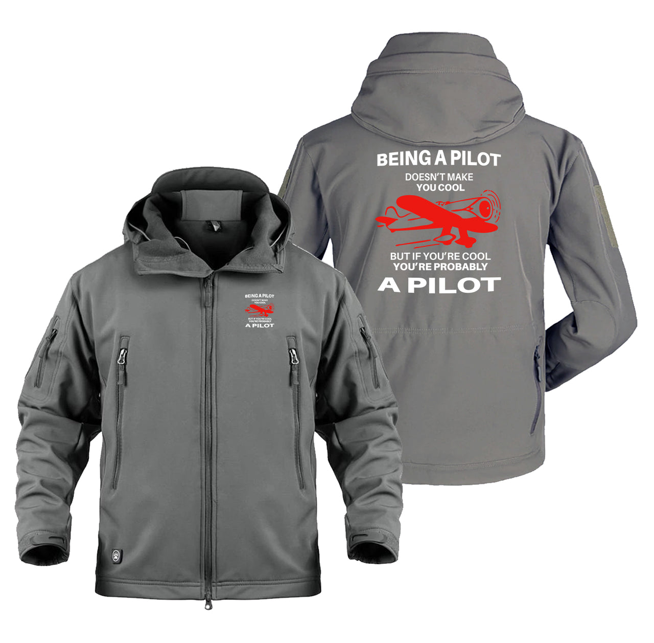 If You're Cool You're Probably a Pilot Designed Military Jackets (Customizable)