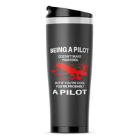 Thumbnail for If You're Cool You're Probably a Pilot Designed Travel Mugs