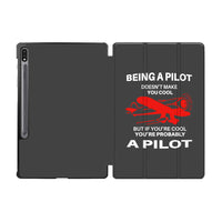 Thumbnail for If You're Cool You're Probably a Pilot Designed Samsung Tablet Cases