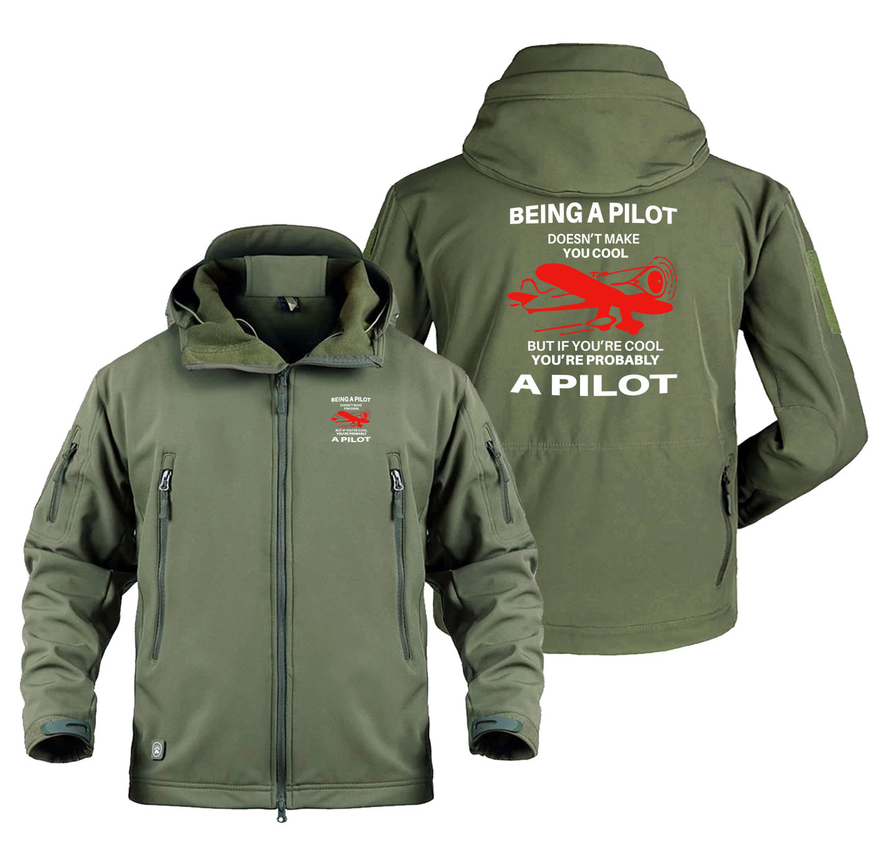 If You're Cool You're Probably a Pilot Designed Military Jackets (Customizable)