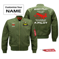 Thumbnail for If You're Cool You're Probably a Pilot Designed Pilot Jackets (Customizable)