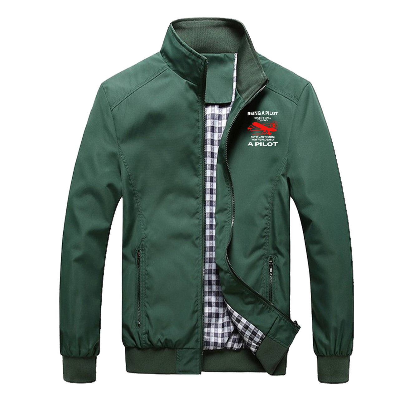 If You're Cool You're Probably a Pilot Designed Stylish Jackets