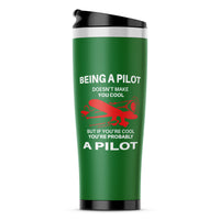 Thumbnail for If You're Cool You're Probably a Pilot Designed Travel Mugs