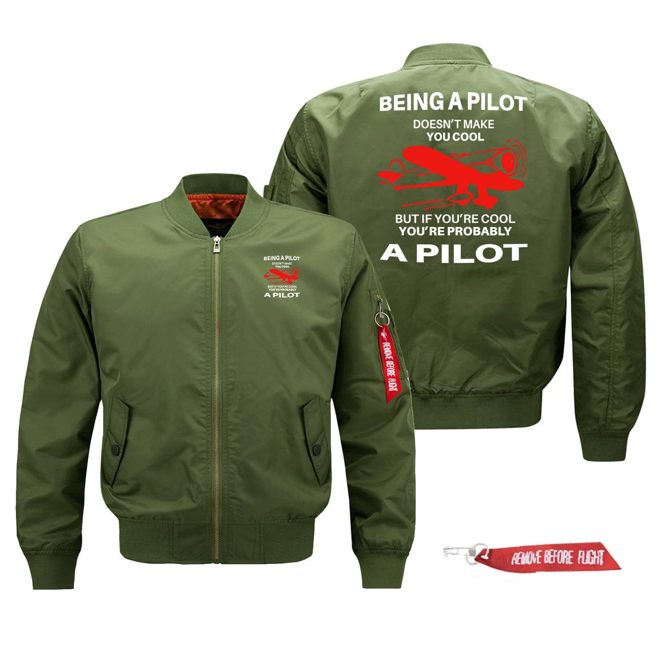 If You're Cool You're Probably a Pilot Designed Pilot Jackets (Customizable)