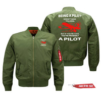 Thumbnail for If You're Cool You're Probably a Pilot Designed Pilot Jackets (Customizable)
