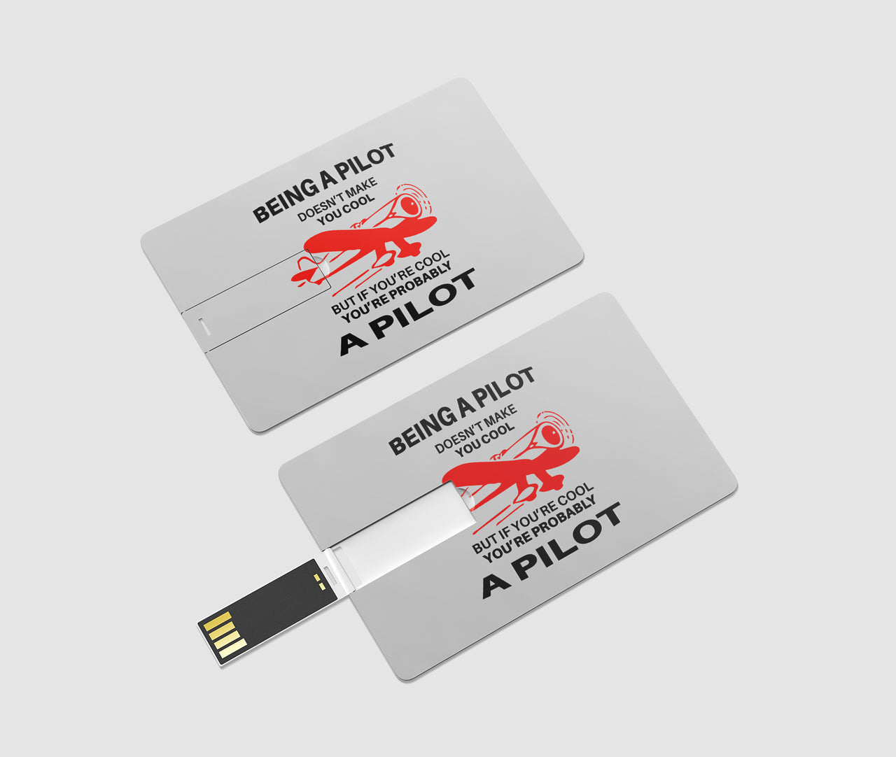 If You're Cool You're Probably a Pilot Designed USB Cards
