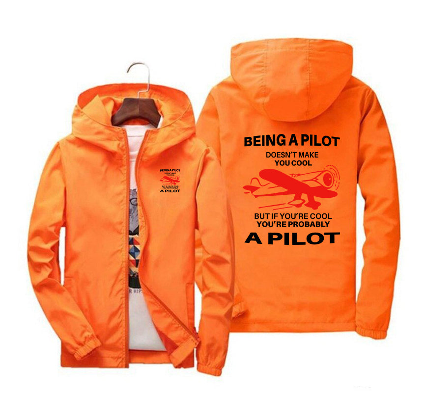 If You're Cool You're Probably a Pilot Designed Windbreaker Jackets