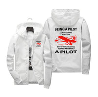 Thumbnail for If You're Cool You're Probably a Pilot Designed Windbreaker Jackets