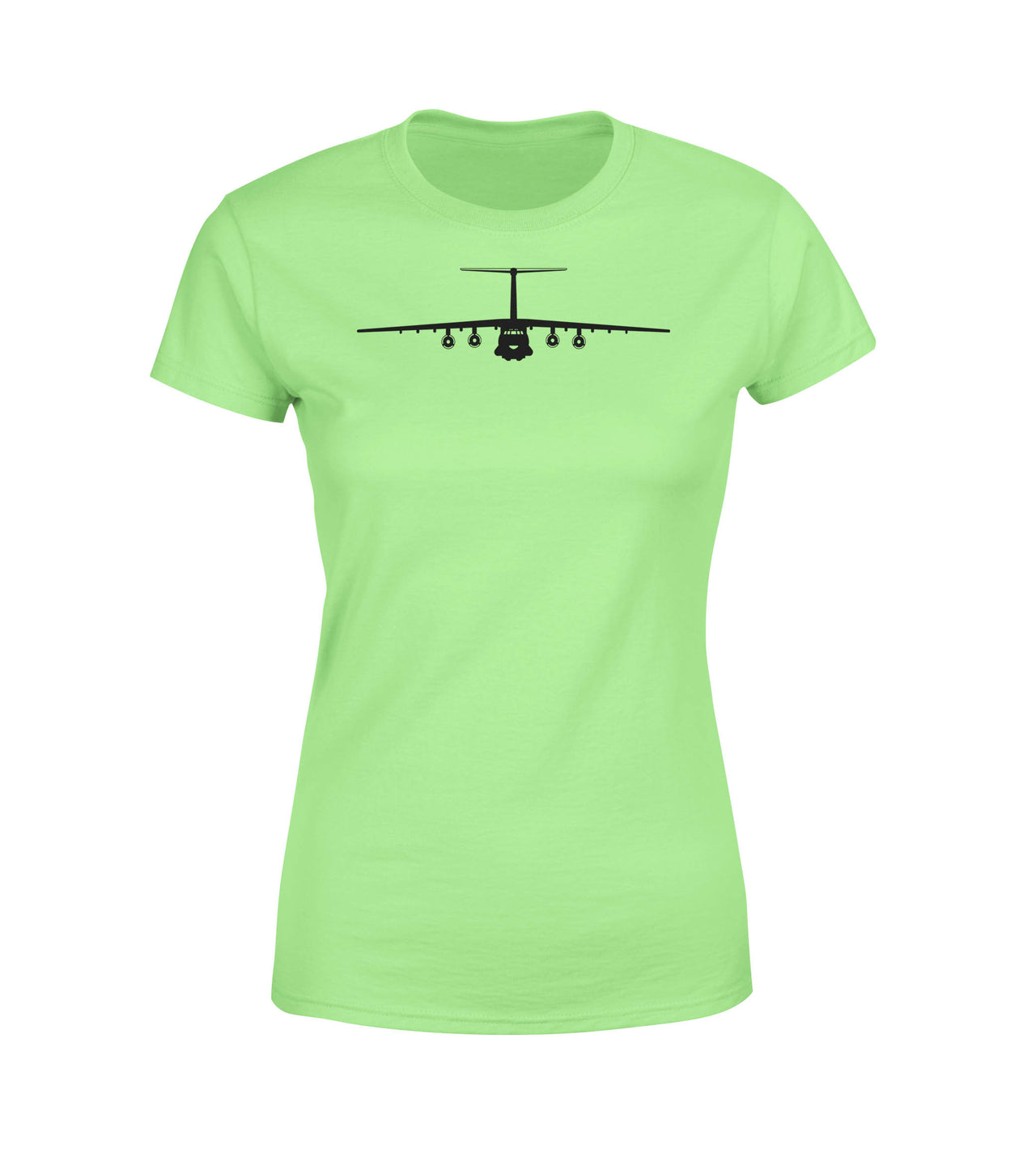 Ilyushin IL-76 Silhouette Designed Women T-Shirts