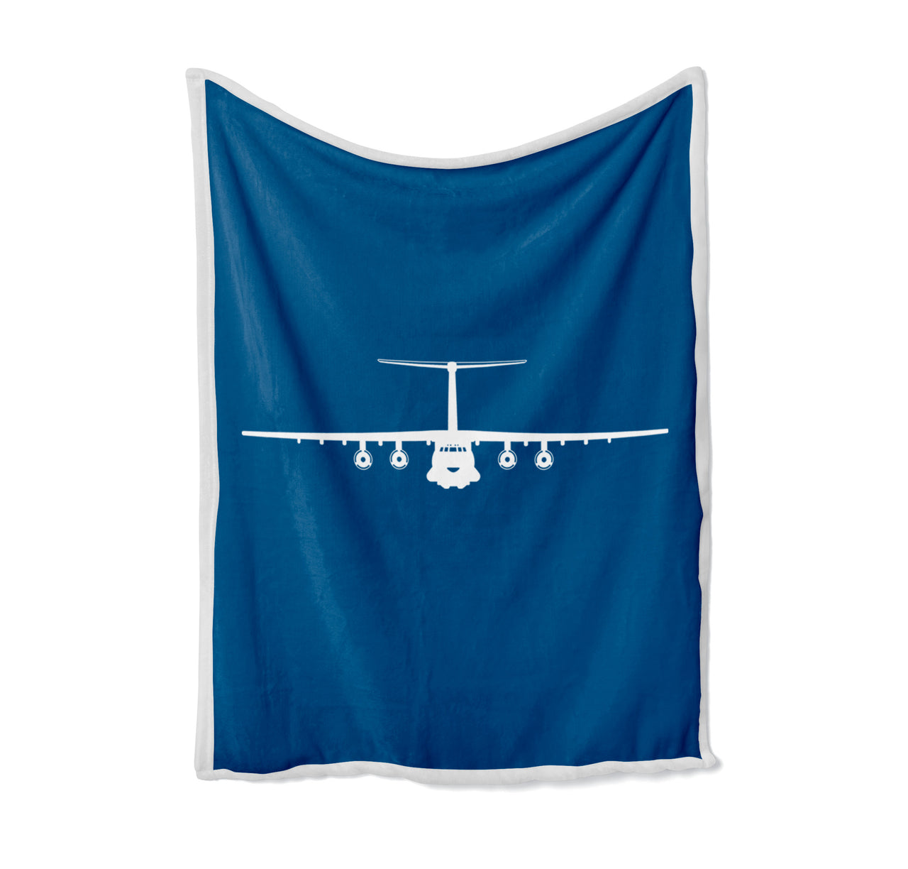 Ilyushin IL-76 Silhouette Designed Bed Blankets & Covers