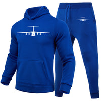 Thumbnail for Ilyushin IL-76 Silhouette Designed Hoodies & Sweatpants Set