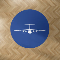 Thumbnail for Ilyushin IL-76 Silhouette Designed Carpet & Floor Mats (Round)