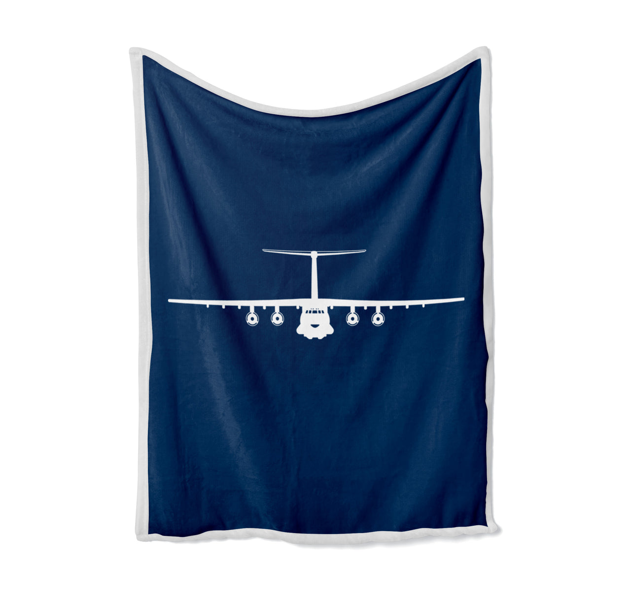 Ilyushin IL-76 Silhouette Designed Bed Blankets & Covers