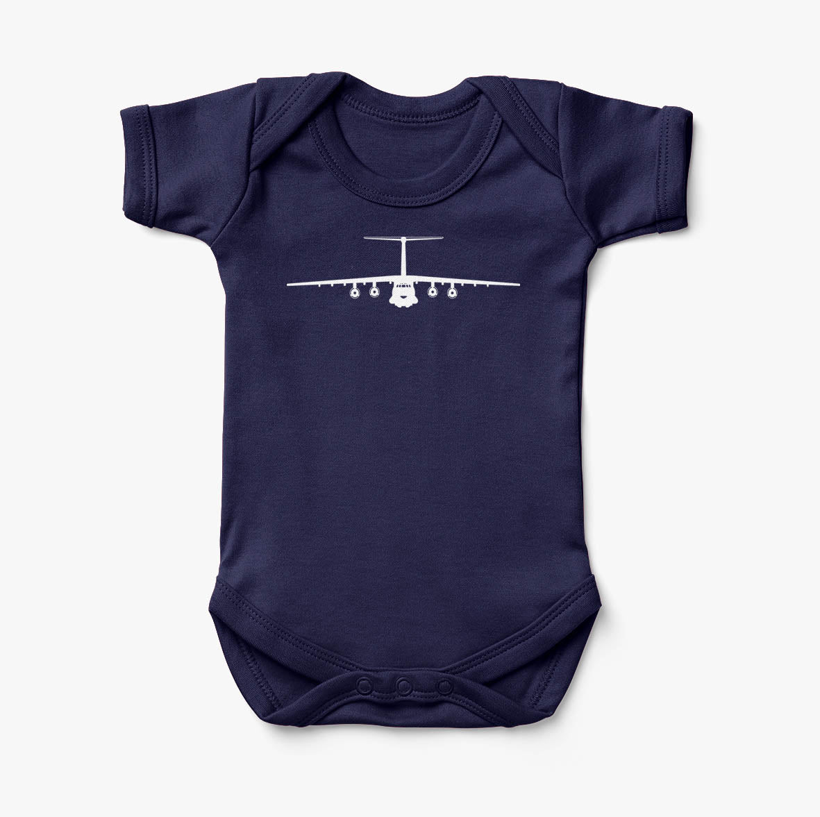 Ilyushin IL-76 Silhouette Designed Baby Bodysuits