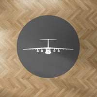 Thumbnail for Ilyushin IL-76 Silhouette Designed Carpet & Floor Mats (Round)