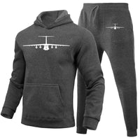 Thumbnail for Ilyushin IL-76 Silhouette Designed Hoodies & Sweatpants Set