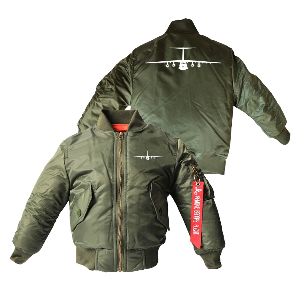 Ilyushin IL-76 Silhouette Designed Children Bomber Jackets