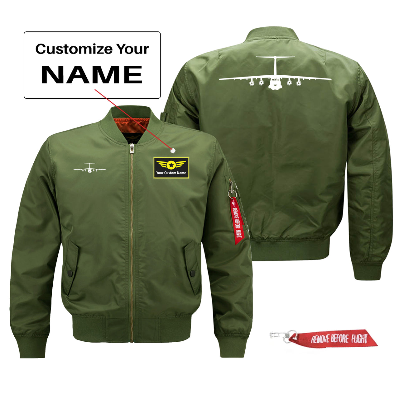 Ilyushin IL-76 Silhouette Designed Pilot Jackets (Customizable)