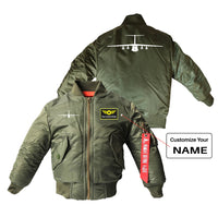 Thumbnail for Ilyushin IL-76 Silhouette Designed Children Bomber Jackets