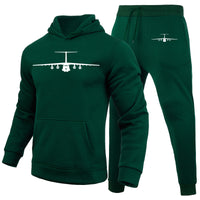 Thumbnail for Ilyushin IL-76 Silhouette Designed Hoodies & Sweatpants Set