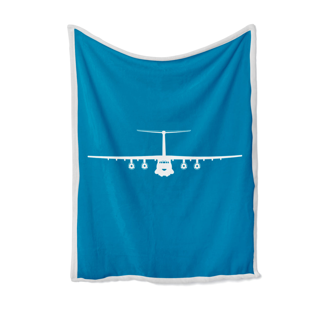 Ilyushin IL-76 Silhouette Designed Bed Blankets & Covers