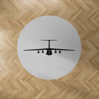 Thumbnail for Ilyushin IL-76 Silhouette Designed Carpet & Floor Mats (Round)