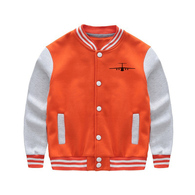 Ilyushin IL-76 Silhouette Designed "CHILDREN" Baseball Jackets