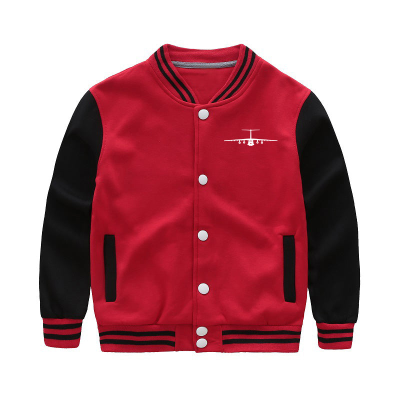 Ilyushin IL-76 Silhouette Designed "CHILDREN" Baseball Jackets
