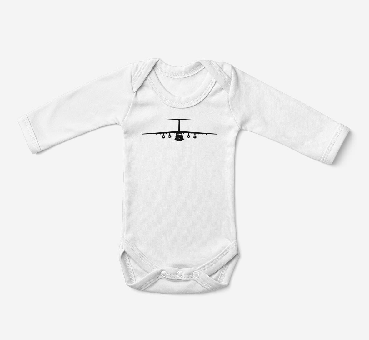 Ilyushin IL-76 Silhouette Designed Baby Bodysuits