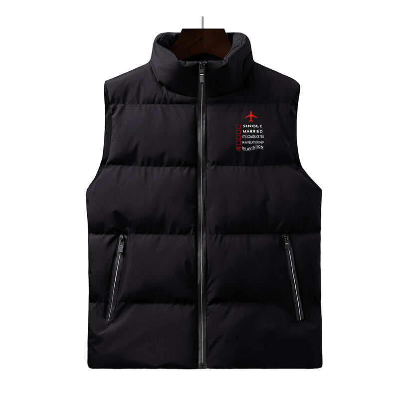 In Aviation Designed Puffy Vests