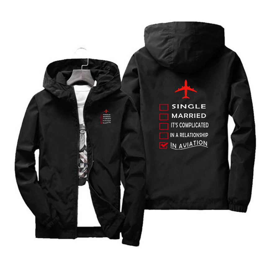 In Aviation Designed Windbreaker Jackets