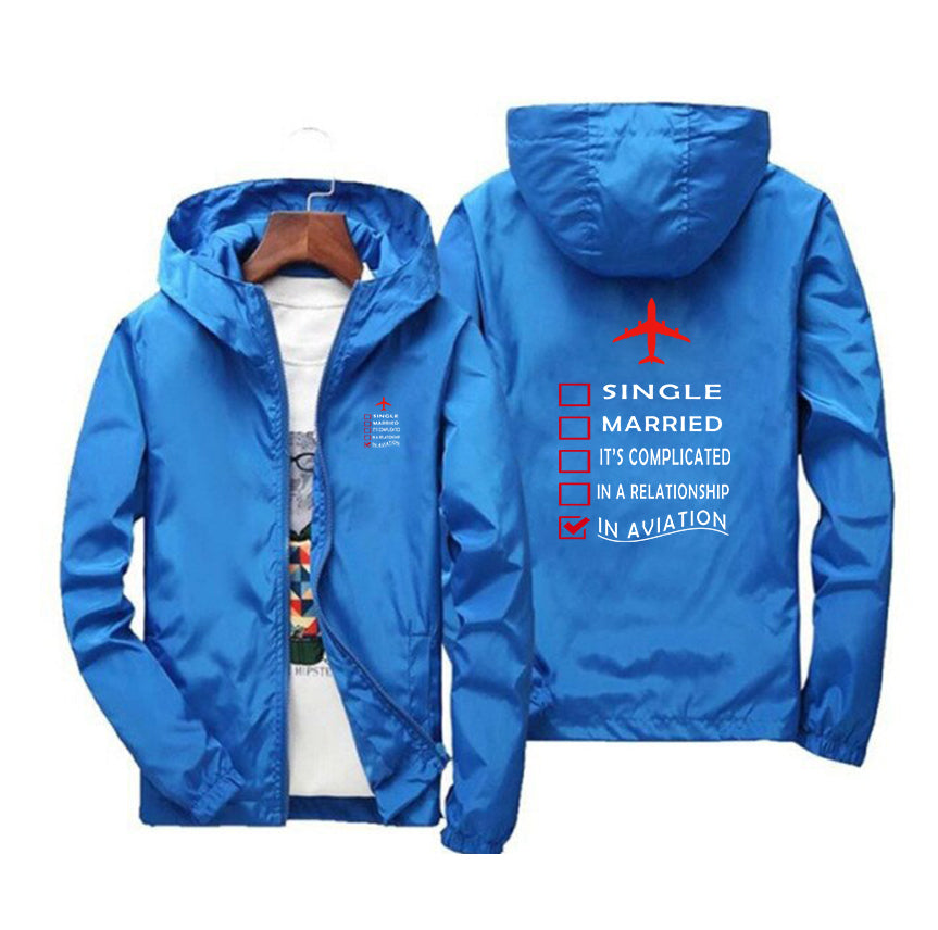 In Aviation Designed Windbreaker Jackets
