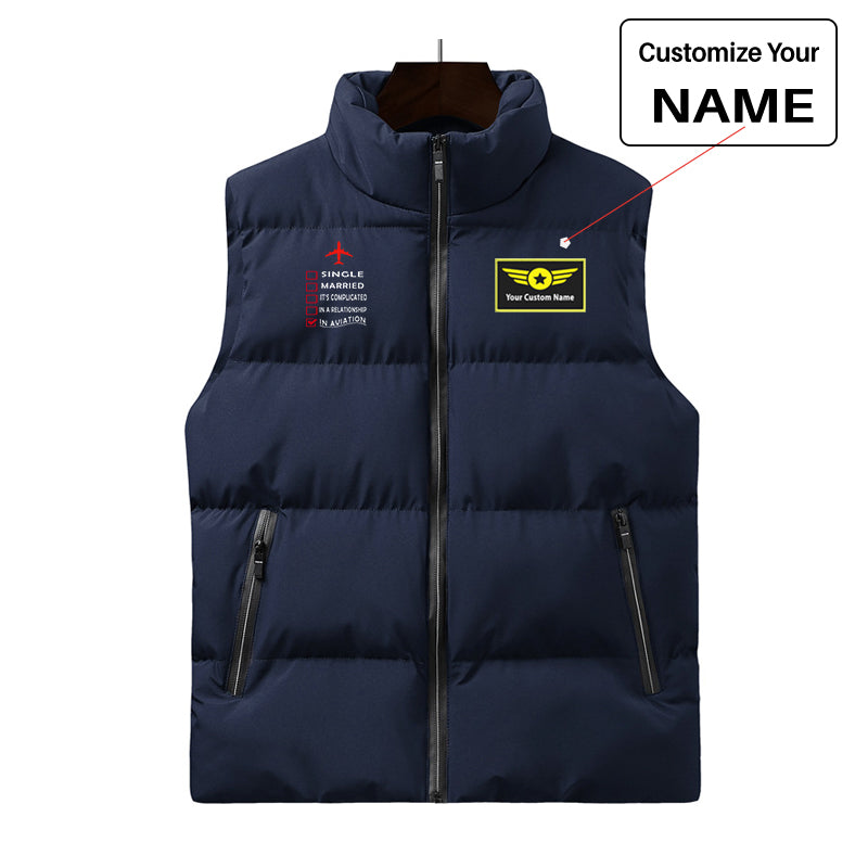 In Aviation Designed Puffy Vests