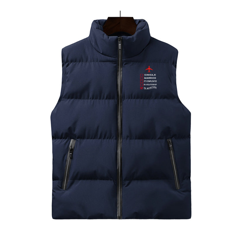 In Aviation Designed Puffy Vests