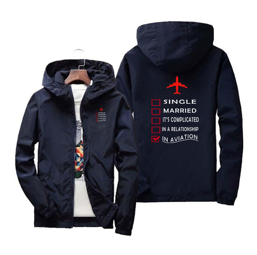 In Aviation Designed Windbreaker Jackets