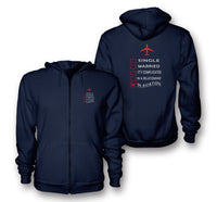 Thumbnail for In Aviation Designed Zipped Hoodies