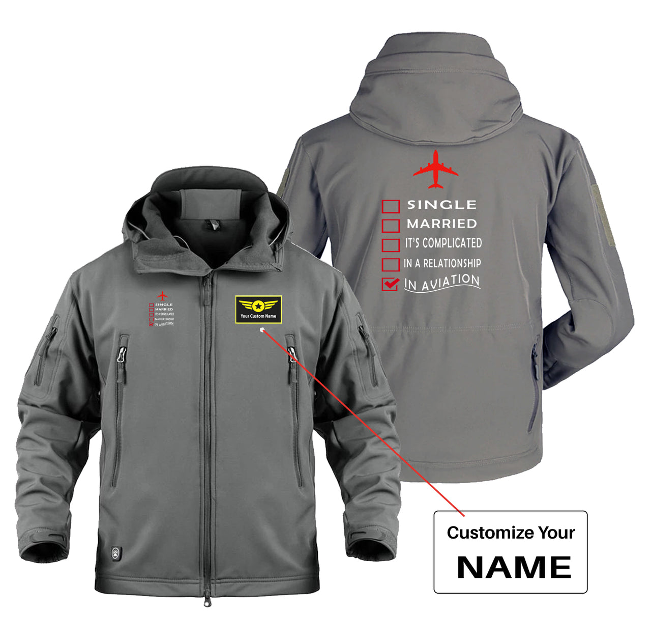 In Aviation Designed Military Jackets (Customizable)