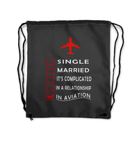 Thumbnail for In Aviation Designed Drawstring Bags