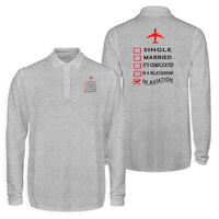 Thumbnail for In Aviation Designed Long Sleeve Polo T-Shirts (Double-Side)
