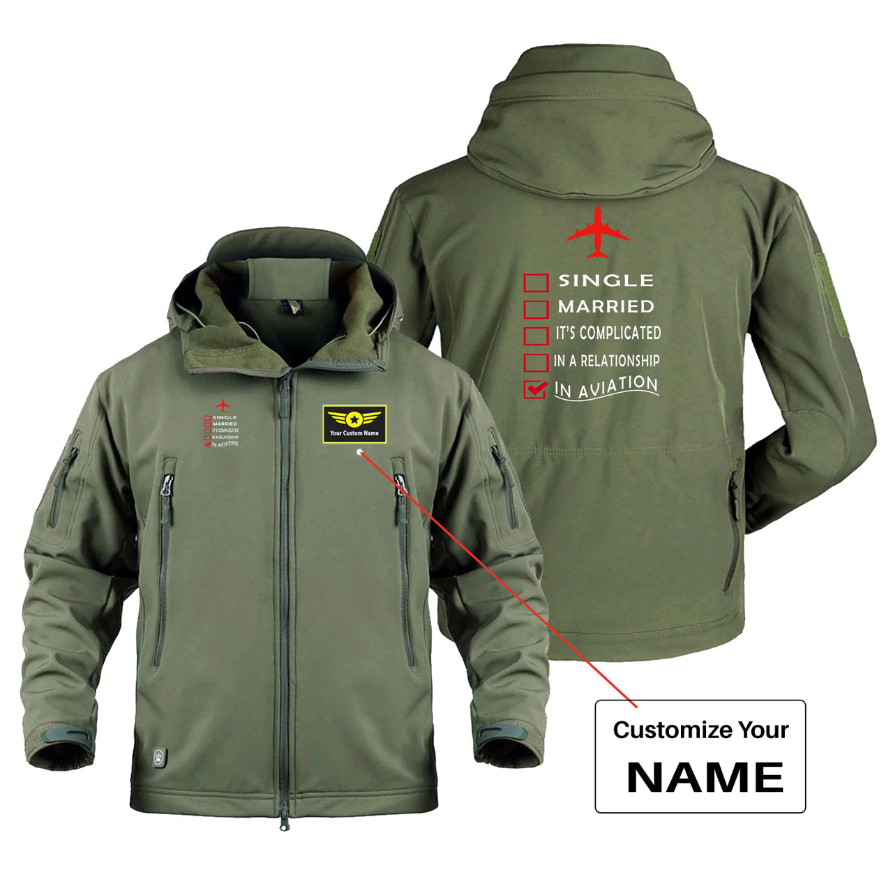 In Aviation Designed Military Jackets (Customizable)