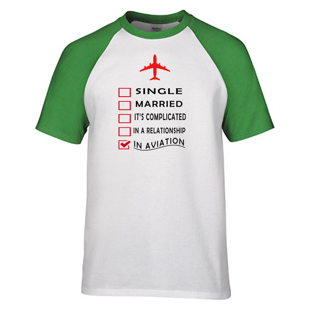 In Aviation Designed Raglan T-Shirts