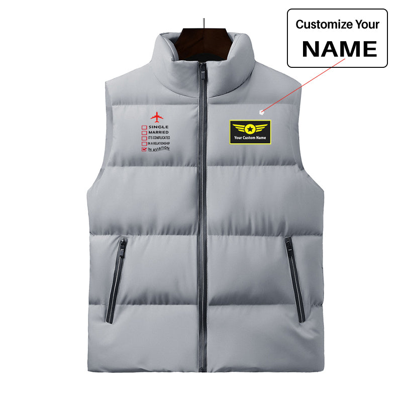 In Aviation Designed Puffy Vests