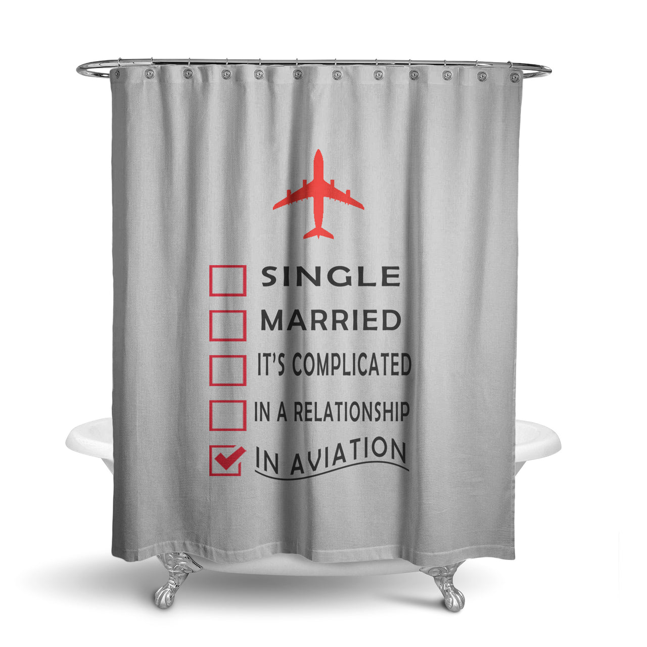 If You're Cool You're Probably a Pilot Designed Shower Curtains