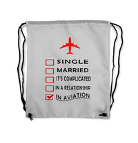 Thumbnail for In Aviation Designed Drawstring Bags